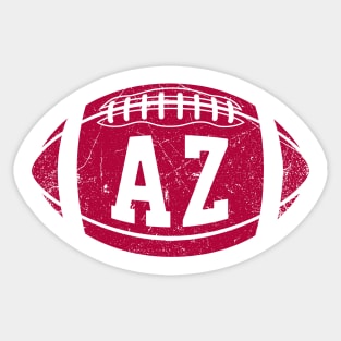 AZ Retro Football - White Sticker